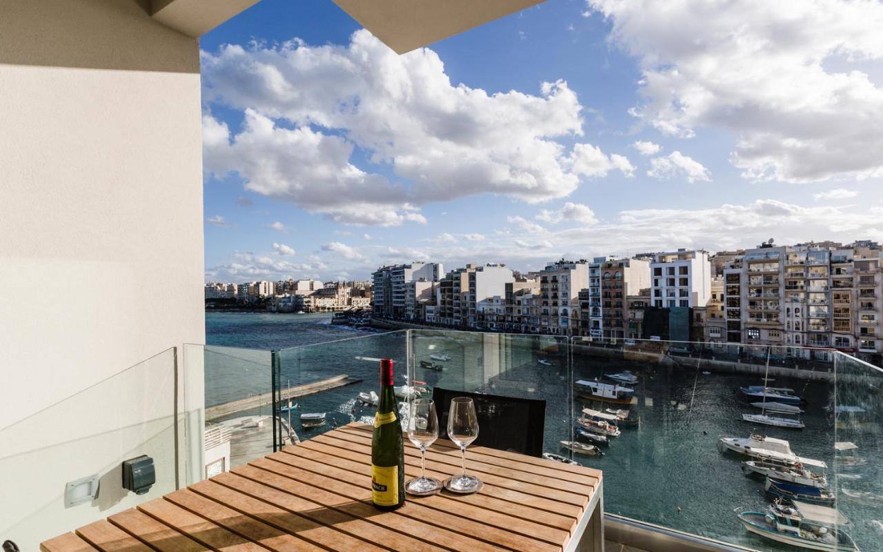 Splendid Seaside Retreat On Spinola Bay Apartment Saint Julian's Bagian luar foto