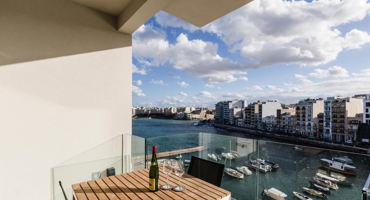 Splendid Seaside Retreat On Spinola Bay Apartment Saint Julian's Bagian luar foto